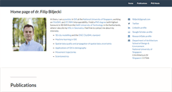 Desktop Screenshot of filipbiljecki.com